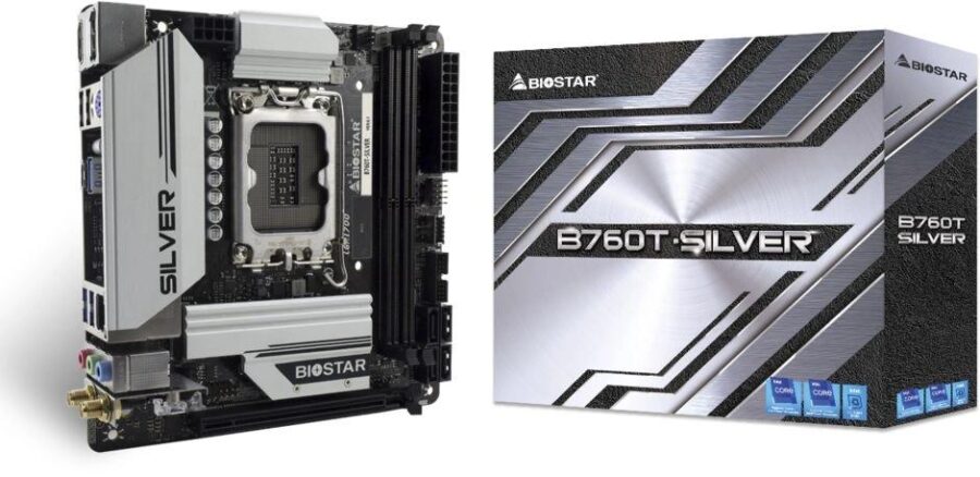 Материнская плата Biostar B760T-Silver Soc-1700 Intel B760 2xDDR5 mini-ITX AC`97 8ch(7.1) 2.5Gg RAID+HDMI+DP — изображение 3