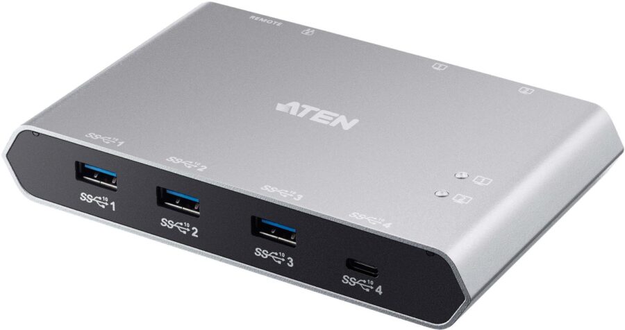 2-портовый коммутатор для совместного использования устройств с портом USB-C Gen 2 и функцией сквозной передачи питания/ 4x2 USB 3.1 Gen1 Peripheral Sharing Switch