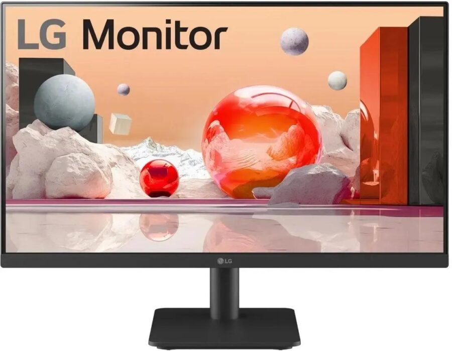 Монитор LG 24" 24MS500-B/ LG 24MS500-B 23.8" IPS monitor, 1920x1080, 250cd/m2, 16:9, 5мс (GtG), HDMIx2, Headphone Out, 100Hz, 178/178, внешний БП, VESA (75x75 мм), Tilt, black