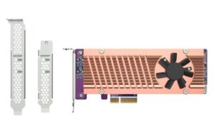 Купить Плата расширения/ QNAP QM2-2P-344A 2 x M.2 22110 or 2280 PCIe (Gen3 x4) NVMe SSD slots, Low-profile flat and Full-height brackets included. - 4D-13089504 из реестра по лучшей цене