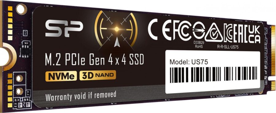 Накопитель SSD Silicon Power PCIe 4.0 x4 2TB SP02KGBP44US7505 US75 M.2 2280 — изображение 3