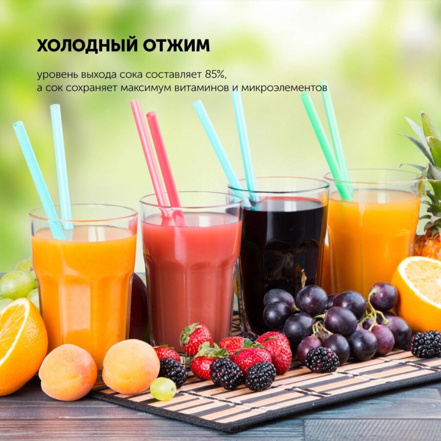 Соковыжималка шнековая Polaris PSJ 0602 600Вт рез.сок.:1000мл. графит — изображение 3