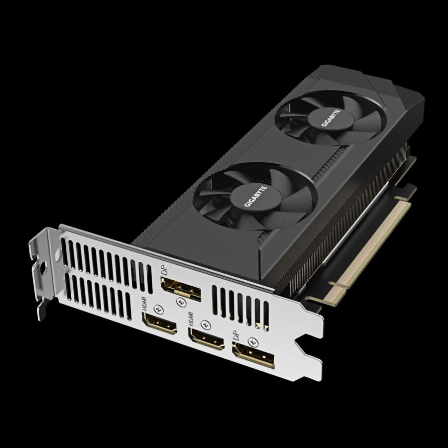 Видеокарта VGA GIGABYTE NVIDIA GeForce RTX 3050 OC Low Profile 6G 6GB, GDDR6/96-bit, PCIe 4.0, 2xHDMI 2.1, 2xDP, 1.8-slot — изображение 4