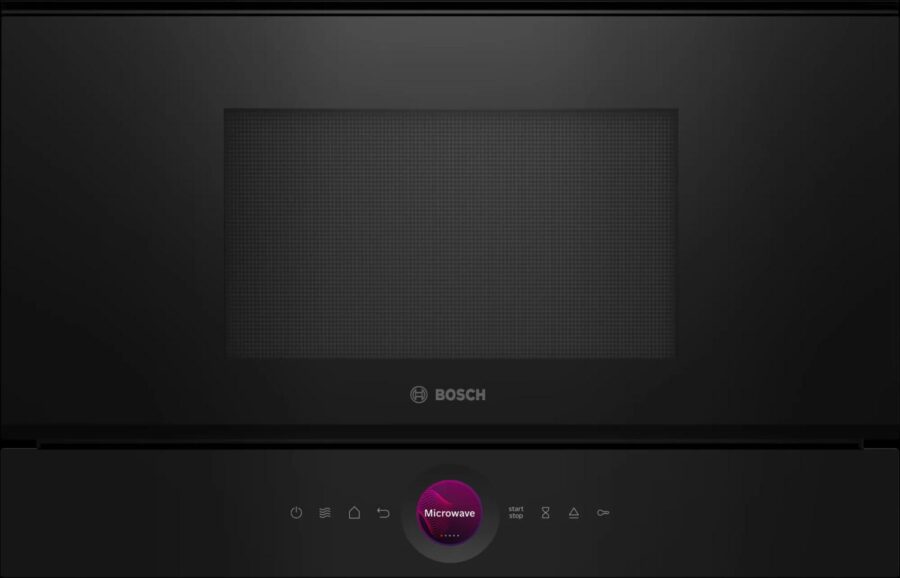 Встраиваемые микроволновые печи BOSCH 900Вт, 5 режимов, кварцевый гриль,инвертер, 21 л, черный, петли слева