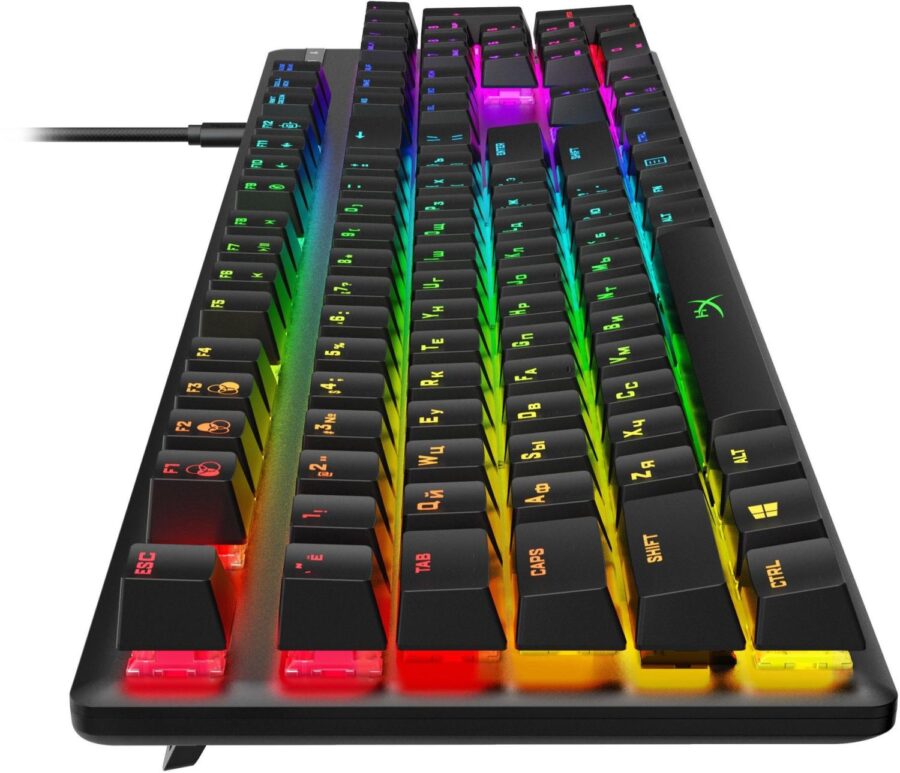 Клавиатура HyperX Alloy Origins механическая черный USB for gamer LED (4P4F6AA#ABA) — изображение 4
