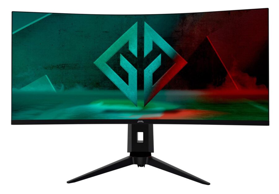 Монитор GMNG 34" Gaming GM-34C11W черный VA LED 2ms 21:9 HDMI M/M матовая HAS Piv 4000:1 300cd 178гр/178гр 3440x1440 165Hz G-Sync FreeSync DP 2K 8.57кг