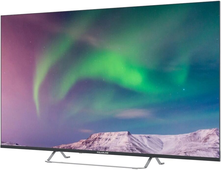 Телевизор QLED PolarLine 50" 50PQ71STC-SM черный/серебристый 4K Ultra HD 60Hz DVB-T DVB-T2 DVB-C DVB-S2 USB WiFi Smart TV (RUS) — изображение 2