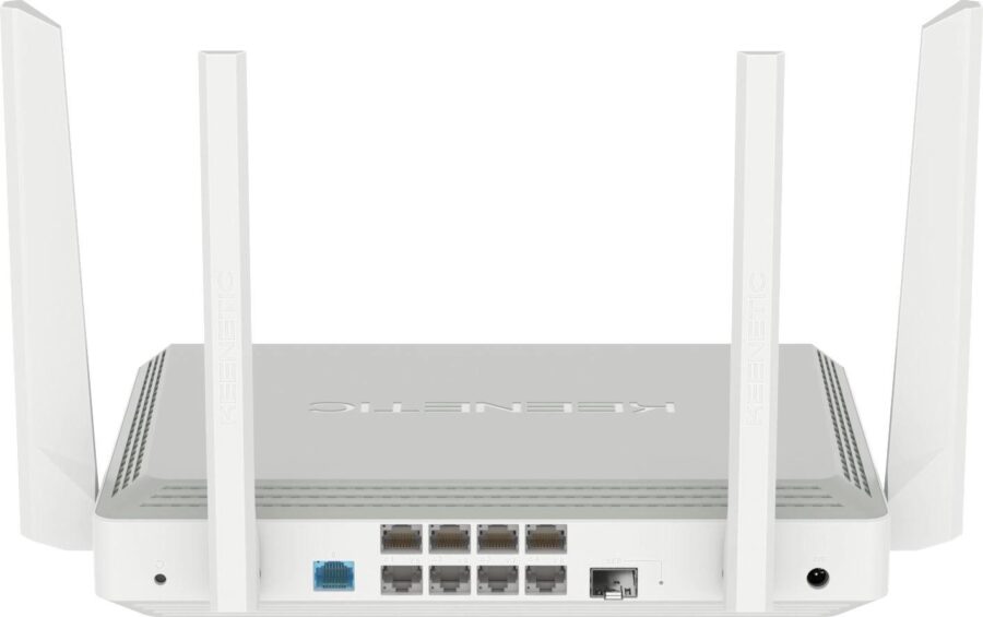 Роутер беспроводной Keenetic Peak (KN-2710 + KN-3311X2) AC2600 10/100/1000BASE-TX/SFP/4g ready серый — изображение 4