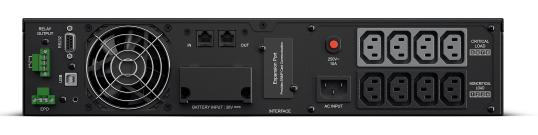 Источник бесперебойного питания CyberPower OL1000ERTXL2U Online 1000VA/900W USB/RS-232/Dry/EPO/SNMPslot/RJ11/45/ВБМ (8 IEC С13) (существенное повреждение коробки) — изображение 4