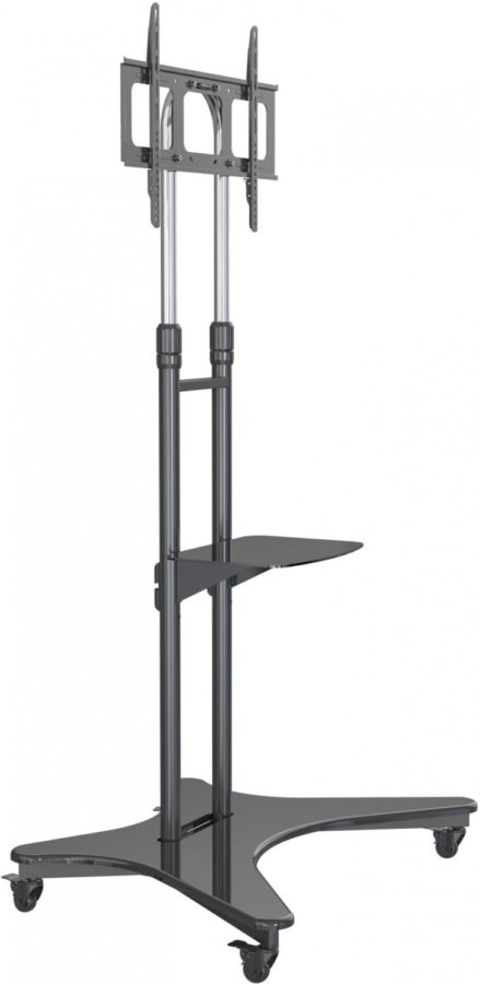 Стойка для телевизора Cactus CS-ST31 черный 37"-75" макс.81.6кг напольный мобильный — изображение 3