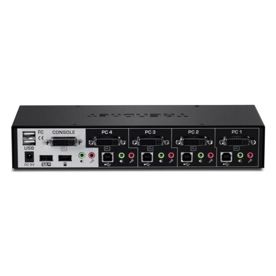 Переключатель консоли (KVM) TRENDnet 4-port DVI KVM Switch Kit RTL {6} — изображение 2
