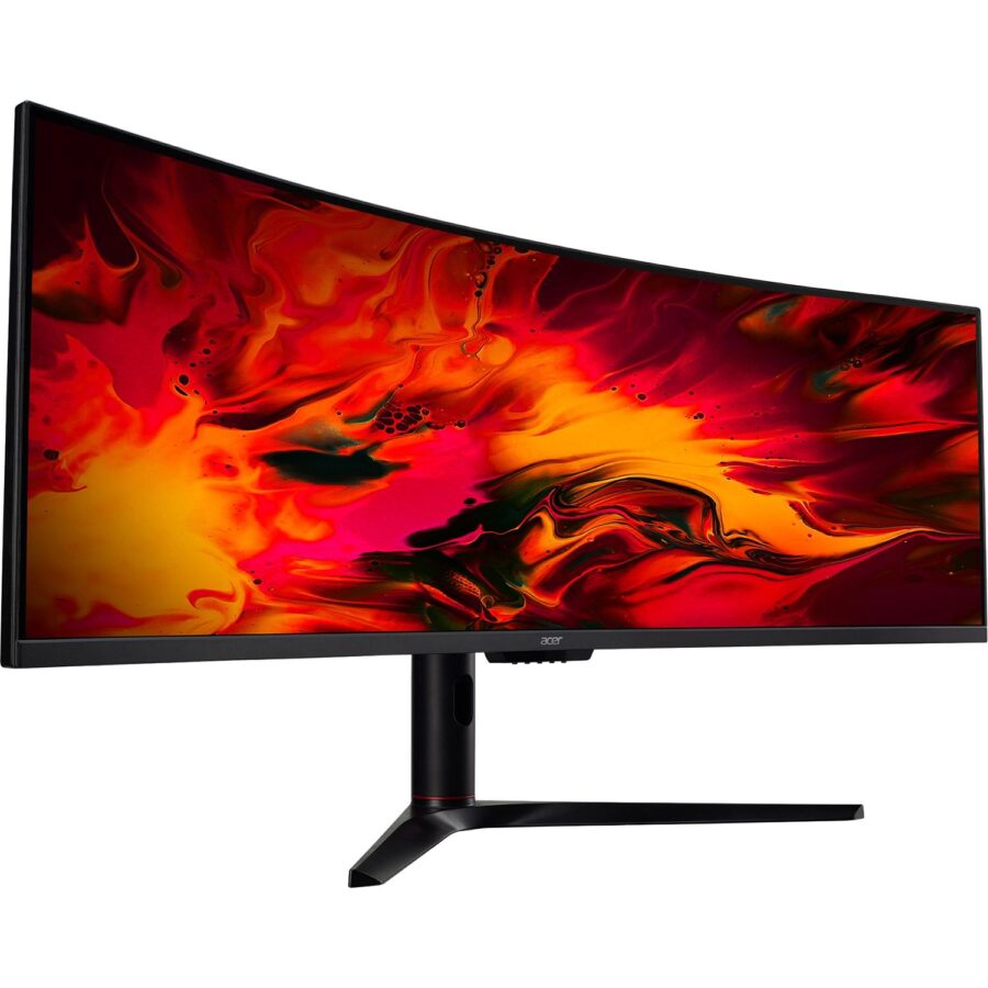 Монитор/ ACER EI491CRSBMIIIPHX 49'', ZeroFrame Yes, Curved 1800R Black, 32:9, VA, 3840x1080, 4ms, 400cd, 144Hz, 1xHDMI(2.0) + 2xHDMI(1.4) + 1xDP(1.2) + Audio Out, Speakers 3Wx2, sync: FreeSync Premium Pro, hdr: HDR 400, hadj 95 — изображение 2