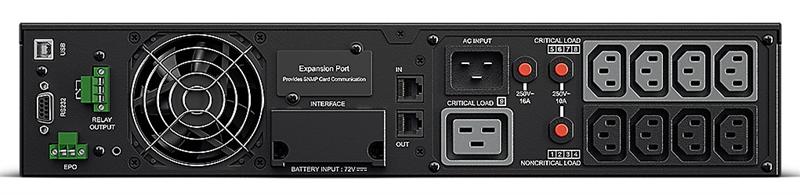 Источник бесперебойного питания CyberPower OL3000ERTXL2U Online 3000VA/2700W USB/RS-232/Dry/EPO/SNMPslot/RJ11/45/EBM (8 IEC С13, 1 IEC C19) — изображение 3