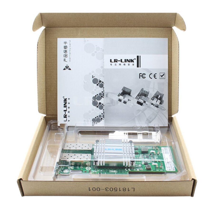 Сетевой адаптер Lr-Link LREC9802BF-2SFP+ PCIe 2.0 x8, Intel 82599ES, 2*SFP+ 10G NIC Card  (300706)