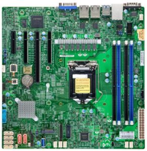 Купить Материнская плата mATX Supermicro MBD-X12STL-F-B (LGA1200, C252, 4*DDR4(3200), 6*SATA 6G RAID, M.2, 4*PCIE, 2*Glan, VGA, COM, 2*USB 3.2, 2*USB 2.0) - X-972719 из реестра по лучшей цене