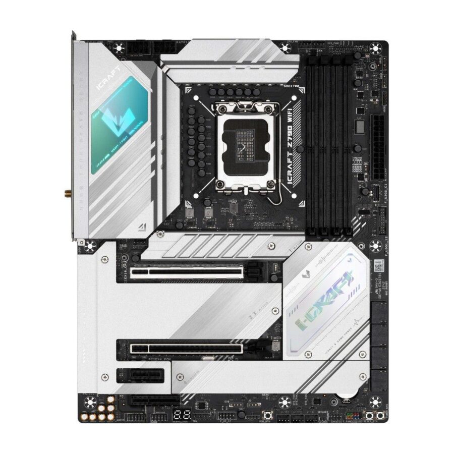 Материнская плата Maxsun MS-iCraft Z790 WIFI Z790, LGA1700, 4*DDR5, 1*PCIEx16, 2*PCIEx4, 1*PCIEx1, 4*M.2, 2*TypeC, 6*USB3.2Gen1, 7*USB2.0, 4*SATA3.0, 2*2.5G, DP, HDMI, ATX, RTL — изображение 3