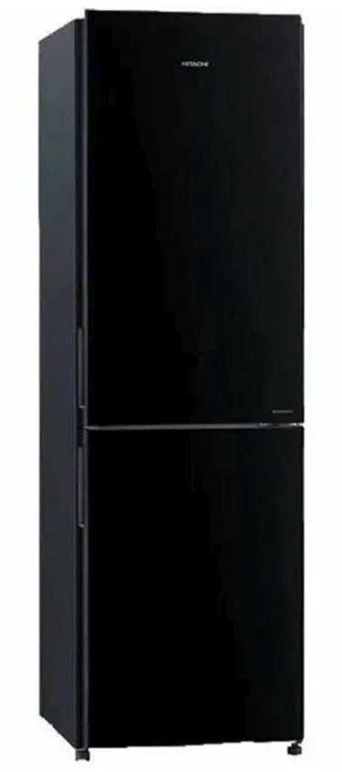 Холодильник Hitachi R-BG410PUC6 GBK 2-хкамерн. черный стекло инвертер — изображение 2