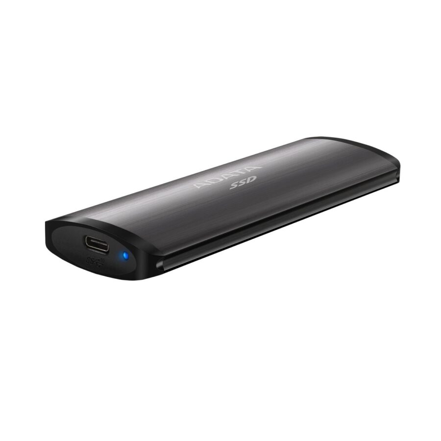 Твердотельный накопитель/ ADATA External SSD SE760, 2048GB, Type-C, USB 3.2 Gen2, R/W 1000/800 MB/s, 122x44x14mm, Titan-Gray (3 года) — изображение 3
