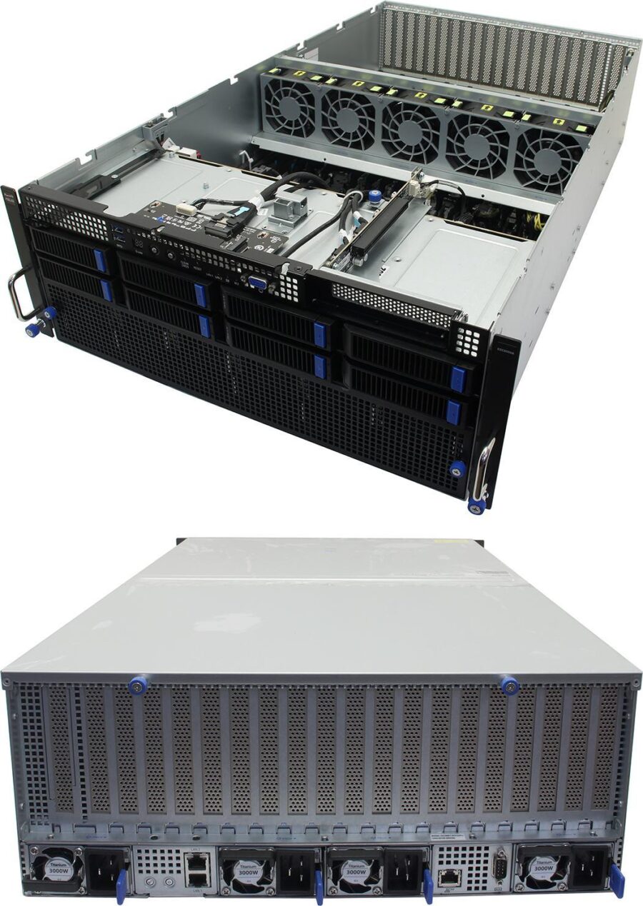 Серверная платформа/ ASUS ESC8000A-E12-SKU2/10G/3kW(2+2)/2 PCIe/2 NVMe — изображение 4