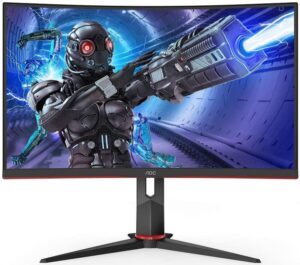 Купить Монитор AOC 27" Gaming C27G2ZU черный/красный VA LED 0.5ms 16:9 HDMI M/M матовая HAS Piv 300cd 178гр/178гр 1920x1080 240Hz FreeSync Premium DP FHD USB 5.5кг - 4D-12976166 из реестра по лучшей цене