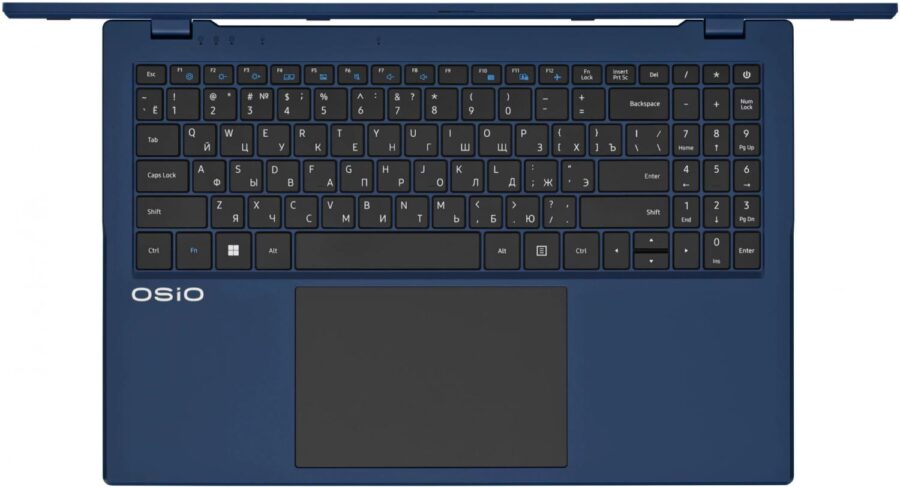 Ноутбук Osio BaseLine B150i-002c N-series N100 8Gb SSD512Gb Intel UHD Graphics 15.6" IPS FHD (1920x1080) Windows 11 Home blue WiFi BT Cam 5000mAh