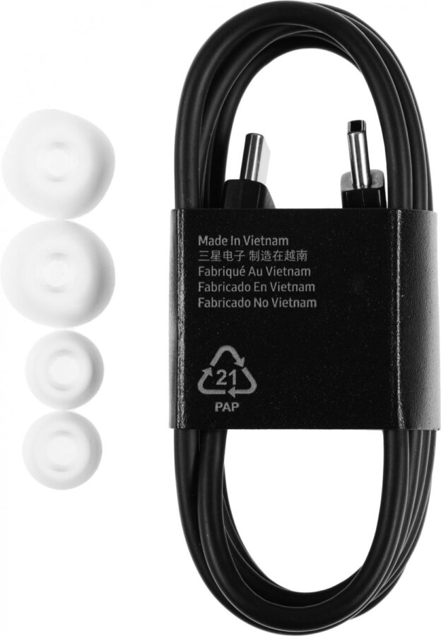 Гарнитура внутриканальные Samsung Galaxy Buds 2 Pro SM-R510 белый беспроводные bluetooth в ушной раковине (SM-R510NZWAMEA) — изображение 3