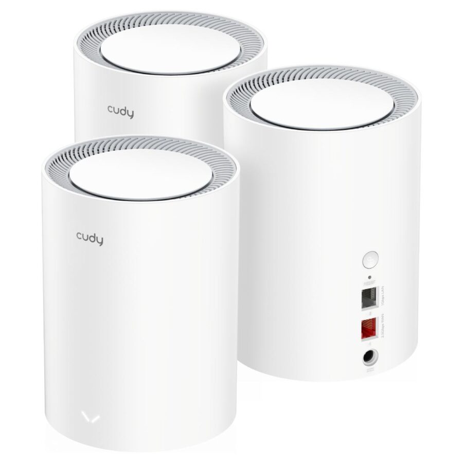 Wi-Fi Mesh-система/ AX1800 Wi-Fi 6 Mesh Solution 3-Pack, Chipset MediaTek, Dual-Band, 802.11ax/ac/a/b/g/n,  1201Mbps at 5GHz + 574Mbps at 2.4GHz, 2 Gigabit Ethernet Ports, 4 internal antennas,  MU-MIMO, DDNS, Zerotier/Wireguard/OpenVPN/IPSec/L2TP/PPTP VPN