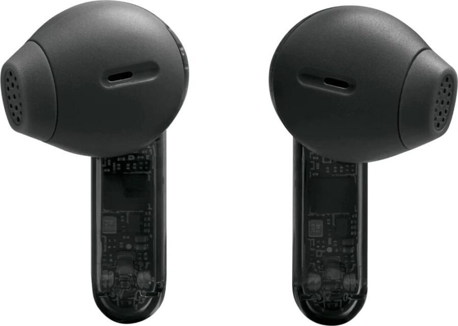 Гарнитура вкладыши JBL Tune Flex 2 Ghost Edition прозрачный/черный беспроводные bluetooth в ушной раковине (JBLTFLEX2GBLK) — изображение 3