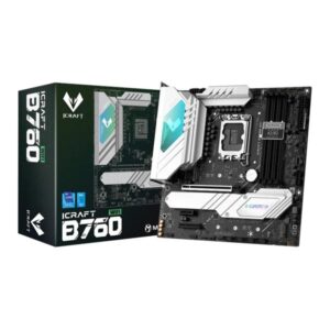 Купить Материнская плата MAXSUN MS-iCraft B760M WIFI, LGA1700, B7604*DDR5, 4*SATA3, 3*M.2, 4*USB 3.2, 4*USB 2.0, Type-C, 1*PCIEx16, 1*PCIEx4, 1*PCIEx1, HDMI+DP, mATX - 4D-14341717 из реестра по лучшей цене