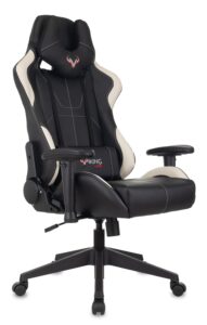 Купить Кресло игровое Zombie VIKING 5 AERO черный/белый эко.кожа с подголов. крестов. пластик - 4D-13976959 из реестра по лучшей цене