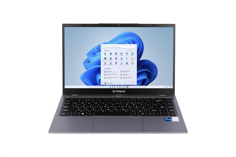 Ноутбук IRBIS 14NBP3003 14" FHD (1920x1080) IPS 300cd,Core i5-1235U,16Gb DDR4-3200(1),512Gb SSD,Wi-Fi 6+BT 5,48Wh,Metal case,Kbd Backlit,FPS,TPM 2.0,2xUSB-C,1.55kg,Grey,3y warranty,Win11Pro