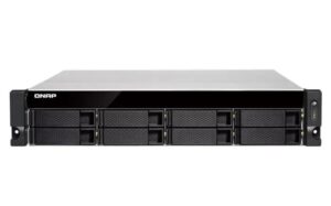 Купить Сетевое хранилище без дисков/ SMB QNAP TS-883XU-RP-E2124-8G 8-Bay NAS (8x 2.5"/3.5" SATA HDD/SSD), Intel Xeon E-2124 4-core 3.3 GHz (up to 4.3 GHz), 8GB DDR4 ECC RAM (2 x 4GB) up to 64 GB ( 4 x 16 GB),  4x GbE LAN, 2 x 10GbE SFP+, rackmount 2U, 2xPSU. W/o - 4D-13828073 из реестра по лучшей цене