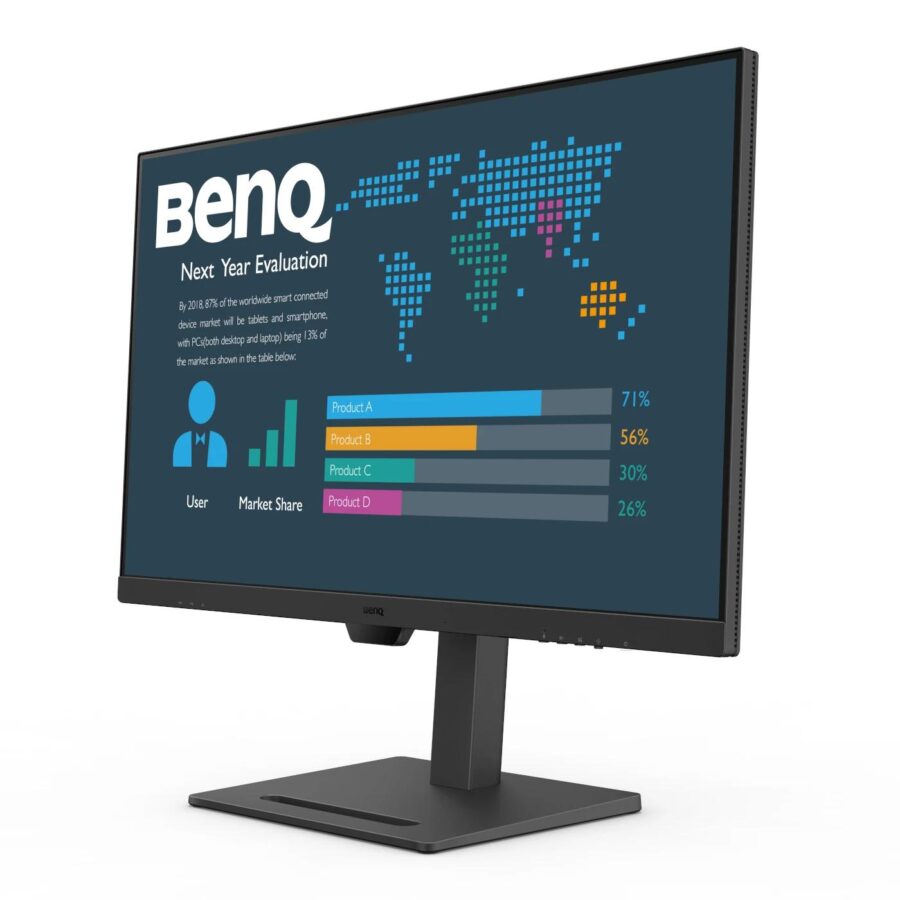 Мониторы/ Benq BL3290QT 31,5'', 2560x1440, IPS,  60Hz, 20M:1, 350cd, 5ms, HDMI, DP; 3*USB 3.2; USB C*65W, Speakers, Height adj 110, Pivot, 99% sRGB, Flicker-free;Low Blue Light, 3Y, Black — изображение 3