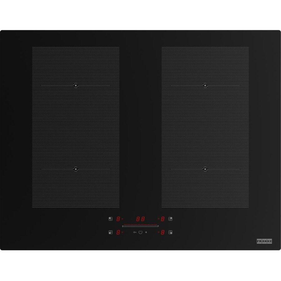 Встраиваемые индукционные панели Franke/ Best, Индукционная варочная поверхность, серия MARIS, 60см, 4 зоны нагрева, индукционный мост FLEXI, сенсорное слайдерное управление, 9 ступеней мощности, прямые края, установка сверху или вровень со столешницей, ч