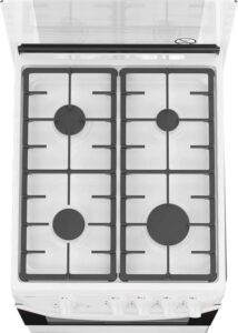 Купить Плита Газовая Darina 1D1 GM 241 008 W белый/черный (стеклянная крышка) реш.чугун - 4D-15304805 из реестра по лучшей цене