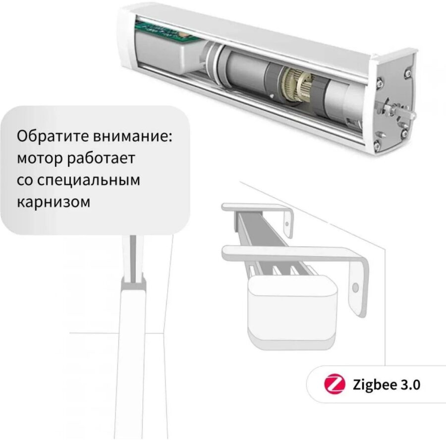 Мотор Aqara для раздвижных штор выдвижение гориз. (CD-M01D) — изображение 4