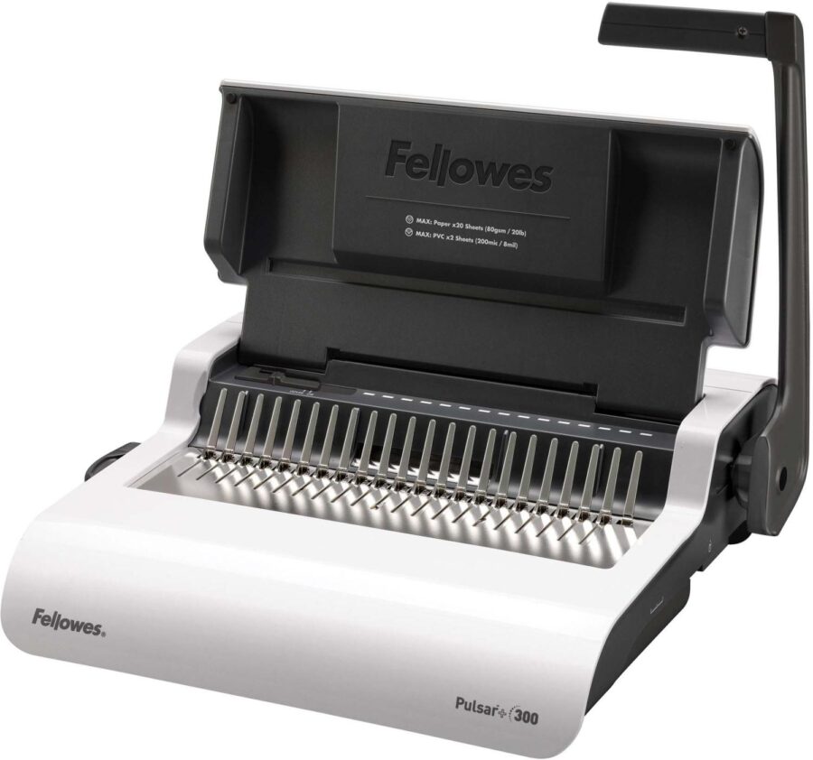 Переплетчик Fellowes PULSAR+ на пластиковую пружину, сшивает до 300 лст., перфорирует 20 лст. Переплетчик Fellowes PULSAR+ — изображение 3