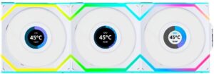 Купить Вентилятор для корпуса Lian-Li Uni Fan SL Wireless 120 LCD ARGB 120х124.5x28 белый 4-pin 29.5дБ (упак.:3шт) (G99.12SLLCD1W3W.R0) Ret - 4D-15593102 из реестра по лучшей цене