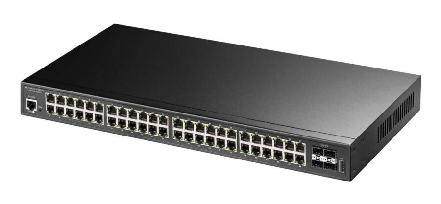 Коммутатор/ 48-Port Layer 2 Managed Gigabit PoE++ Switch with 4 10G SFP ports 720W