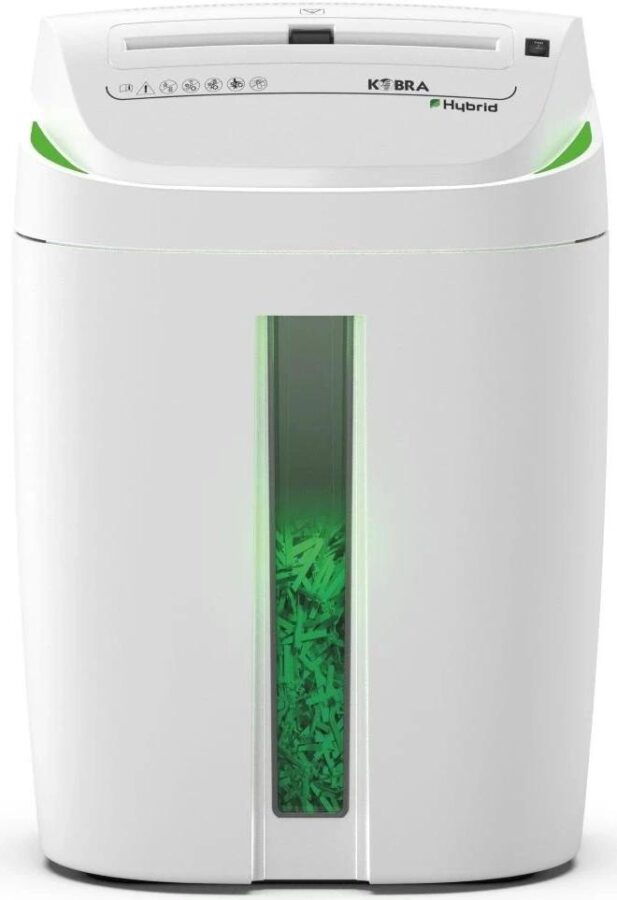 Шредер Kobra S4-Hybrid E/S серый (секр.Р-2) ленты 20лист. 40лтр. скрепки скобы пл.карты CD — изображение 2