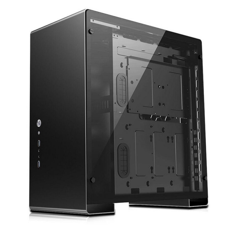Корпус JONSBO U5 Black без БП, боковые панели из закаленного стекла, mini-ITX, micro-ATX, ATX, черный — изображение 3