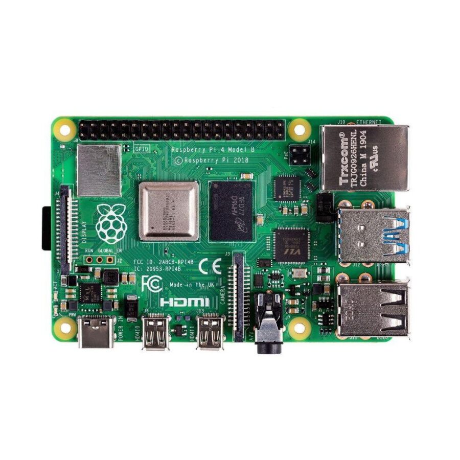 Одноплатный компьютер Raspberry Pi Raspberry Pi 4 Model B (RA608) Retail, 8GB RAM, Broadcom BCM2711 Quad core Cortex-A72 (ARM v8) 64-bit SoC @ 1.5GHz CPU, WiFi, Bluetooth, 40-pin GPIO, 2x USB 3.0, 2xUSB 2.0,2x micro-HDMI, Разъем питания USB-C (RASP4888/RP — изображение 2