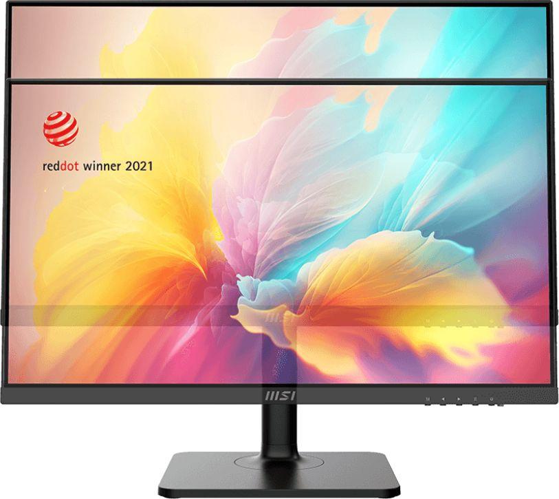 Монитор MSI 23.8" Modern MD2412P черный IPS LED 1ms 16:9 HDMI M/M матовая HAS Piv 300cd 178гр/178гр 1920x1080 100Hz FreeSync FHD USB 4.65кг — изображение 2