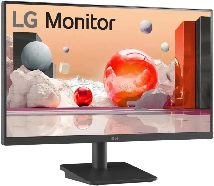 Монитор 25'' LG 25MS500-B/ LG 25MS500-B 24.5" IPS monitor, 1920x1080, 250cd/m2, 16:9, 5мс(GtG), HDMIx2, 100Hz, выход на наушники, 178/178, внешний БП,  VESA 75x75мм, Tilt, black — изображение 2