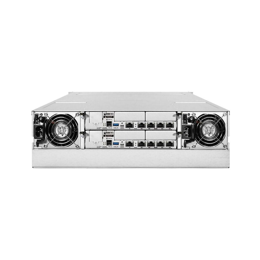 Платформа СХД Infortrend EonStor GS2016RTC0F0D-8U32 (16x3.5, 3U, High IOPS, Dual Redundant Controller incl: 4x4GB Cache, 8x1Gb iSCSI RJ-45, 4 FREE host board slots, 2x12Gb SAS ext ports, 2x(PSU 460W +FAN/SuperCap.+Flash module), Rackmount kit) — изображение 4