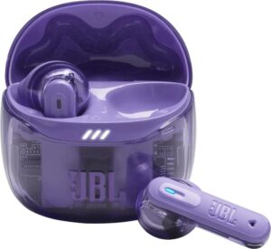 Купить Гарнитура вкладыши JBL Tune Flex 2 Ghost Edition прозрачный/фиолетовый беспроводные bluetooth в ушной раковине (JBLTFLEX2GMAE) - 4D-15642106 из реестра по лучшей цене