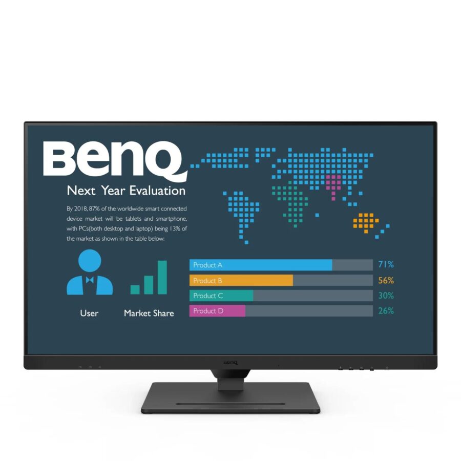 Мониторы/ Benq BL3290QT 31,5'', 2560x1440, IPS,  60Hz, 20M:1, 350cd, 5ms, HDMI, DP; 3*USB 3.2; USB C*65W, Speakers, Height adj 110, Pivot, 99% sRGB, Flicker-free;Low Blue Light, 3Y, Black — изображение 2