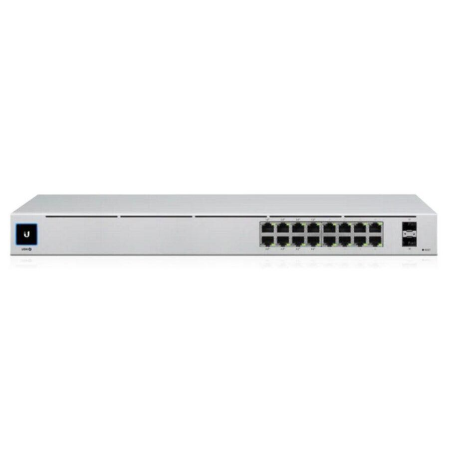Коммутатор Ubiquiti UniFi Switch 16 PoE |USW-16-POE| Ubiquiti PoE-коммутатор в стойку, 16х 1G RJ45, 2х SFP, раздача 42 |USW-16-POE| Вт (028547) — изображение 2