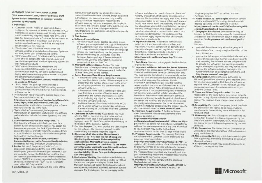 ПО Microsoft Windows Server Standard 2022 Eng 1pkDSP OEI 4Cr NoMedia/NoKey(POSOnly)AddLic (P73-08441) — изображение 3