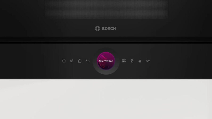 Встраиваемые микроволновые печи BOSCH 900Вт, 5 режимов, кварцевый гриль,инвертер, 21 л, черный, петли слева — изображение 2